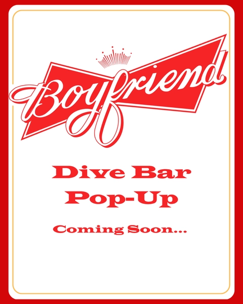 Boyfriend goes dive! July dive bar pop-up experience